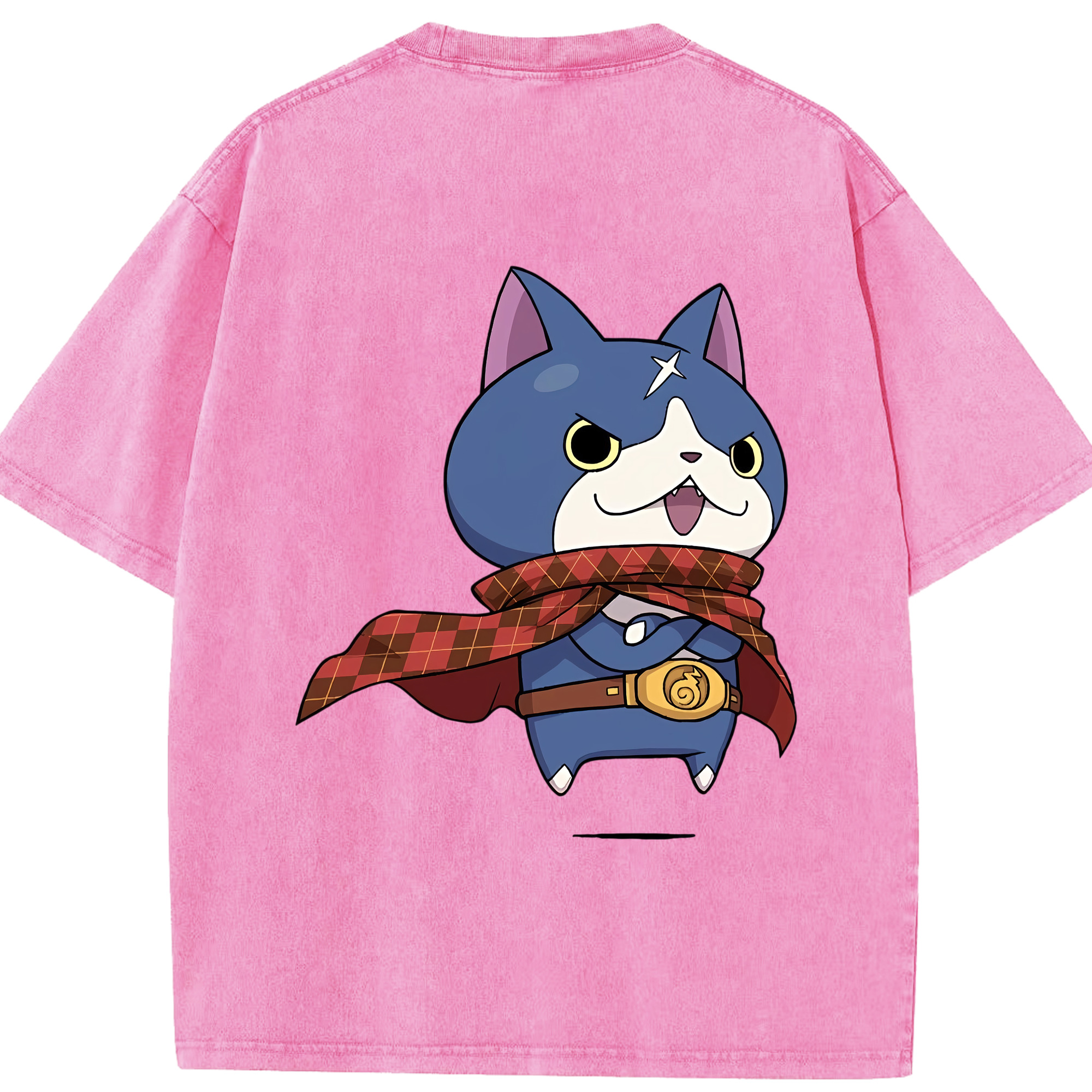 （画像用） 妖怪ウォッチ Yo-kai Watch 綿100% ヴィンテージ風 半袖Tシャツ（背面プリント）